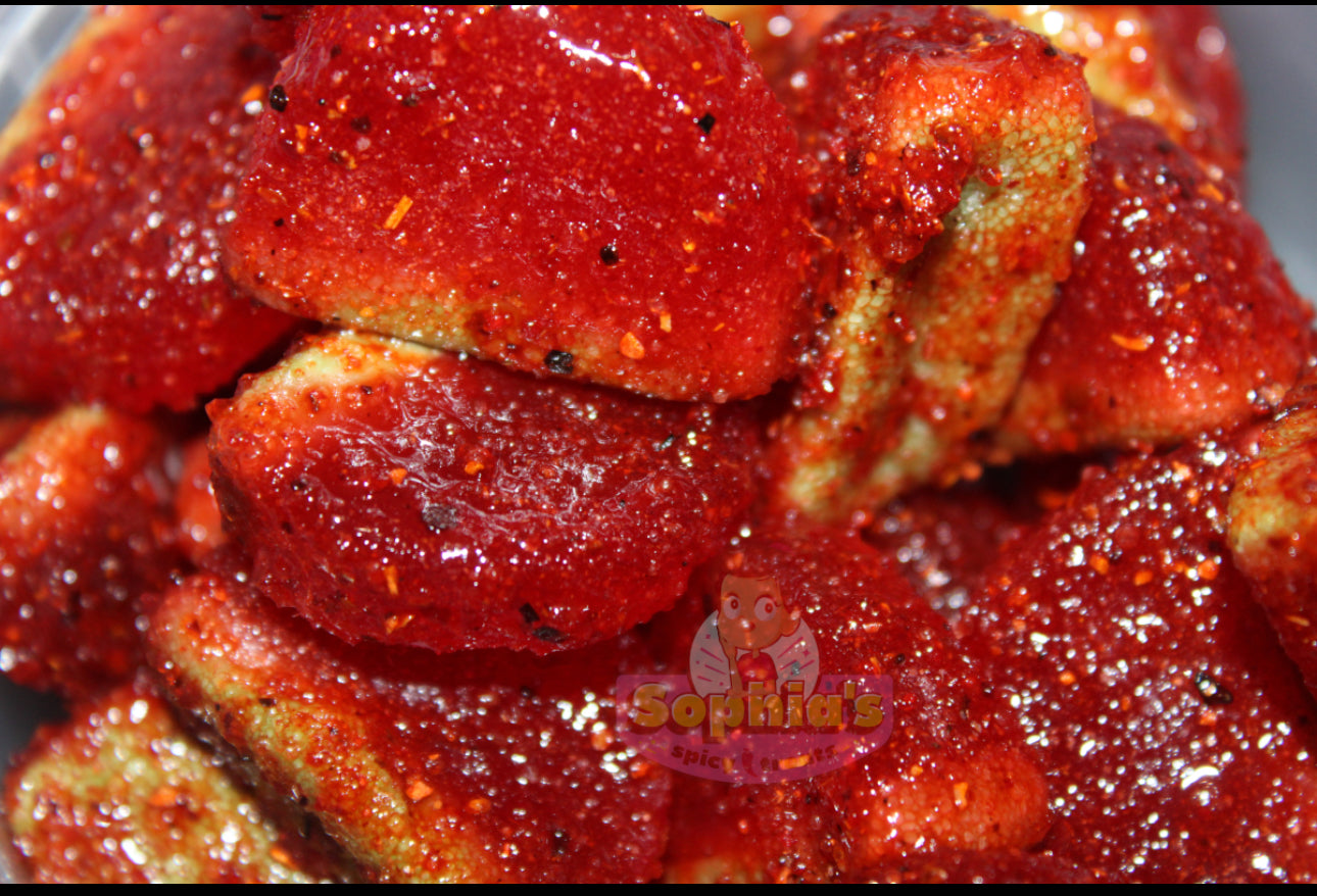 Infused in Chamoy Watermelon Gummies